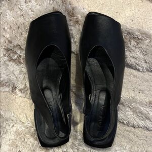 Lonza Open Toe Leather Slingback